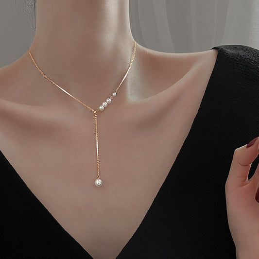 Luxury Minority Design Sense French Simplicity Clavicle Chain Necklaces