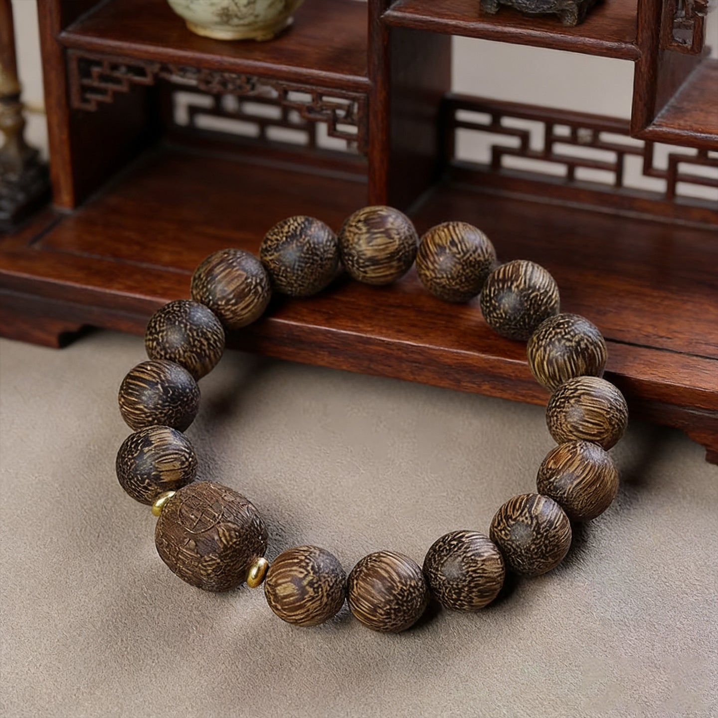 Women's & Men's Vietnam White Eaglewood Sandalwood Wooden Prayer Bracelets