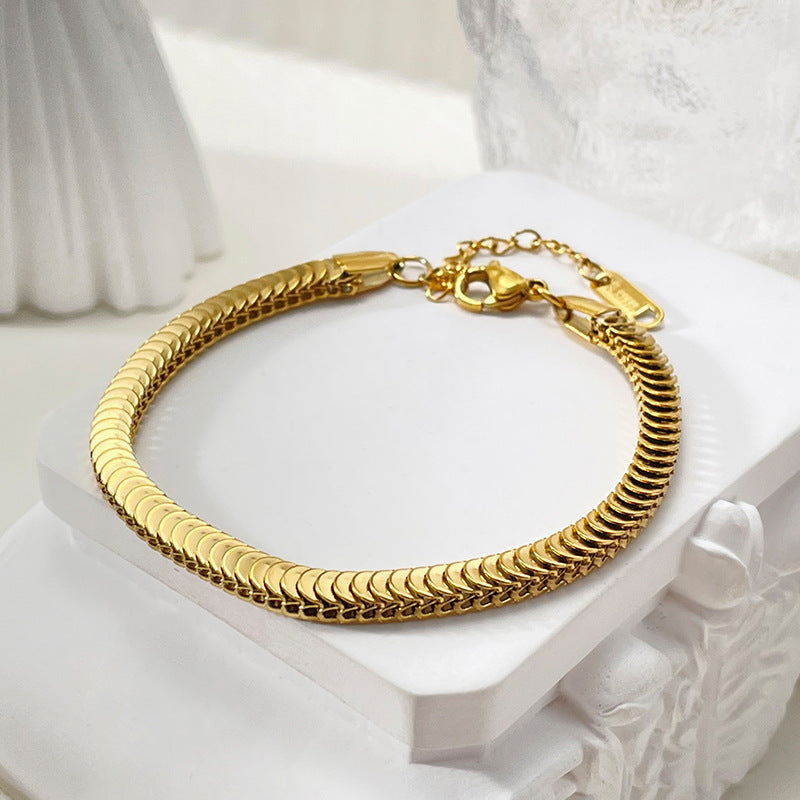 Women's Commuter Titanium Steel Light Luxury Couple Bracelets