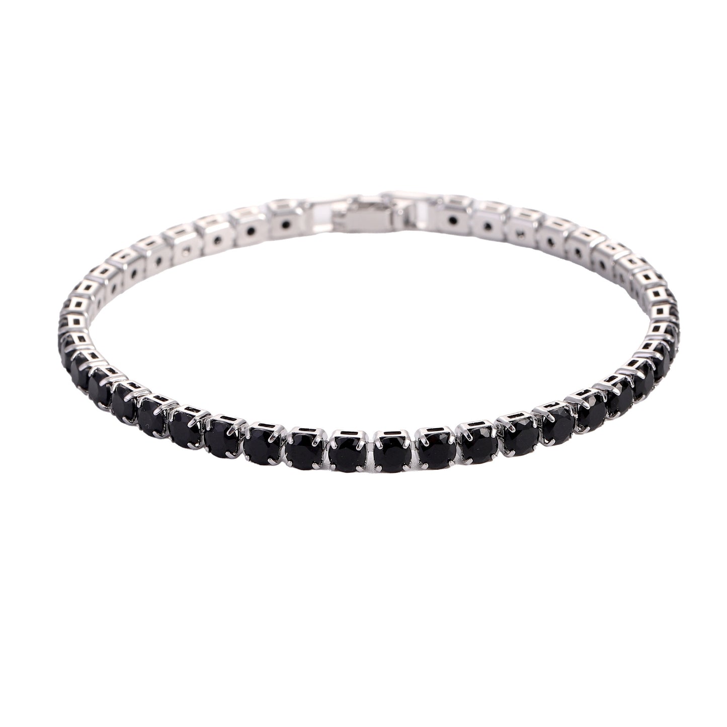 Women's & Men's Hip Hop Gold Zircon Chain Simple Bracelet