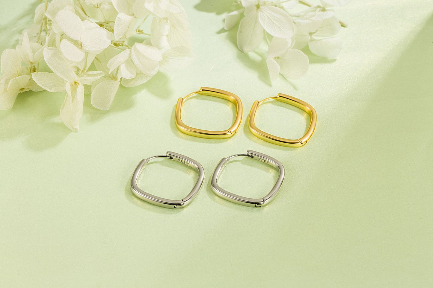 Women's Square For Elegant Simple Style Niche Earrings