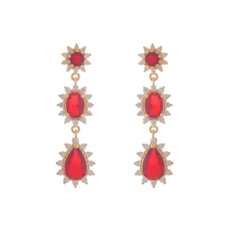 Sense Refined Zircon French Entry Lux Earrings