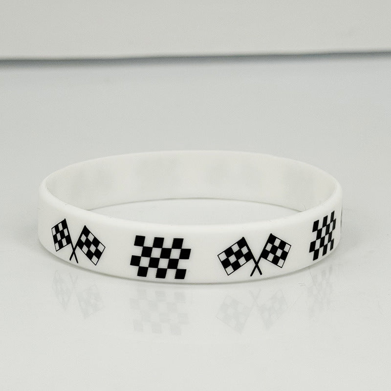 Rubber Wristband Flag Hand Sports Events Bracelet