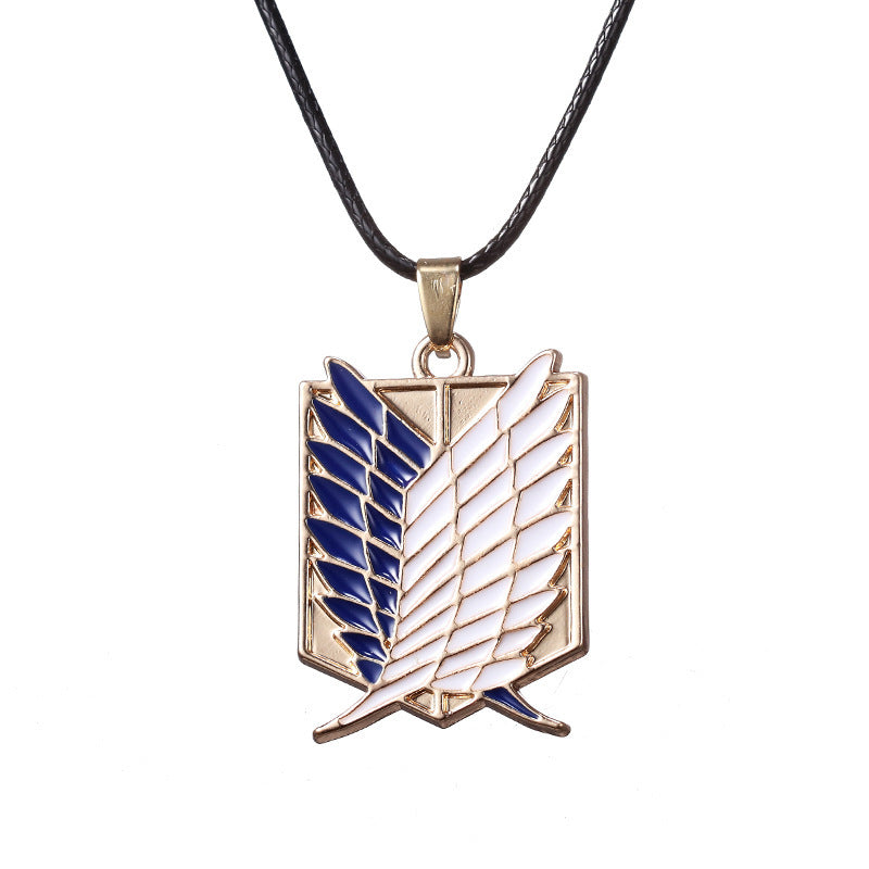 Anime Peripheral Attack On Titan Investigation Corps Logo Necklaces