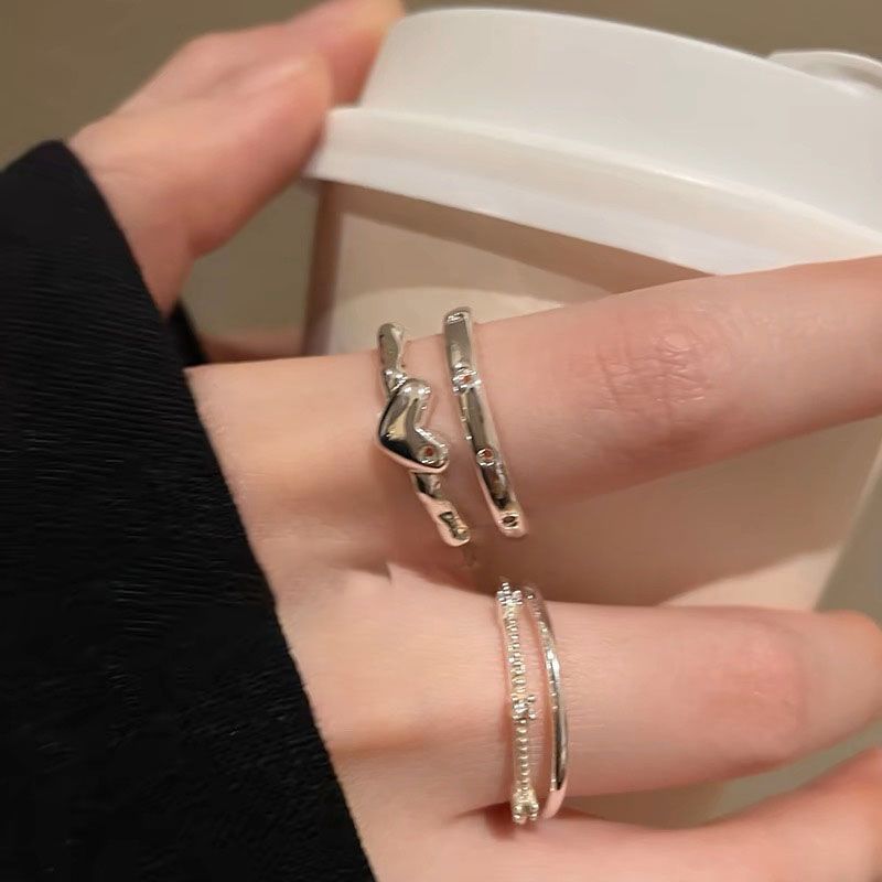 Zircon Female Design Style Light Luxury High-grade Sense Rings