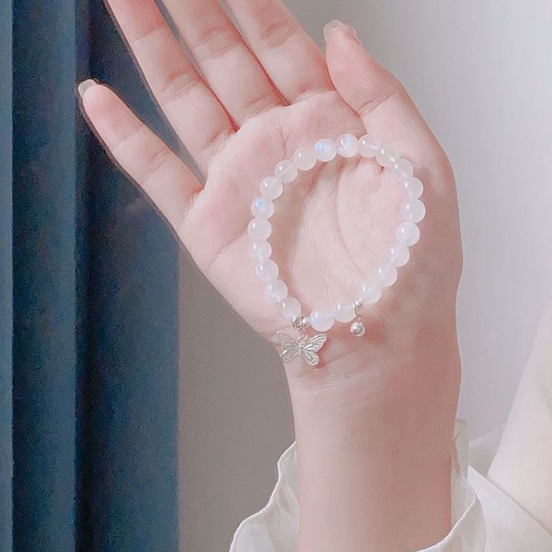 Cold White Moonlight Meng Die Female Minority Simple Bell Girlfriends Bracelets