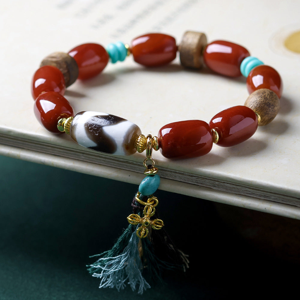 Sen Southern Red Agate Bodhi Tibet Bracelets