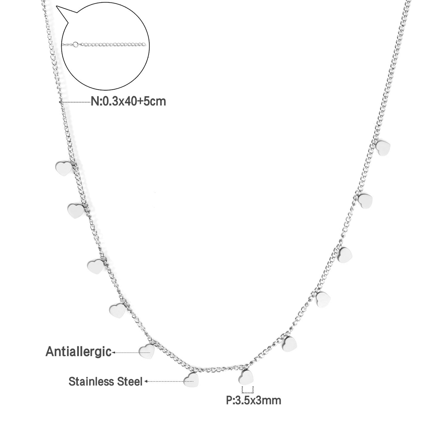 Niche High-grade Simple Temperamental Geometric Electroplated Stainless Necklaces