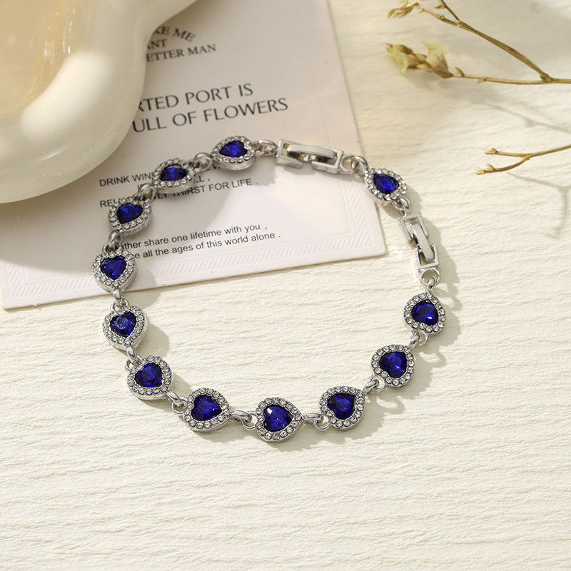 High-grade Sweet Loving Heart Fashion Heart-shaped Bracelet