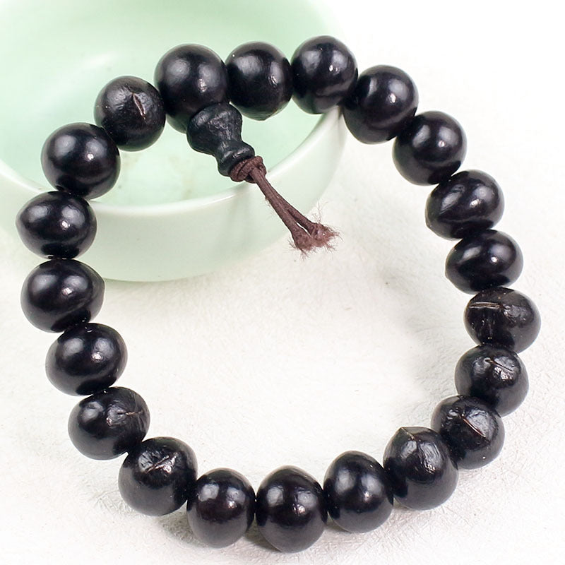 Women's & Men's Bodhi Wooden Ghost Sorrow Buddha Beads Rosary Bracelet