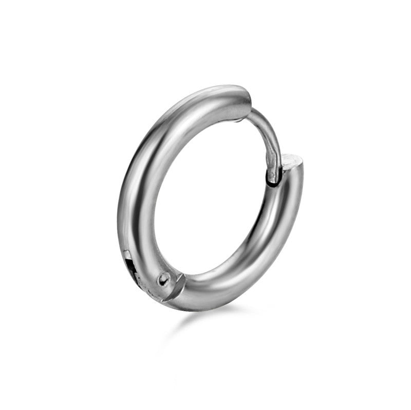 Women's & Men's For Titanium Steel Simple Clip Electroplated Earrings