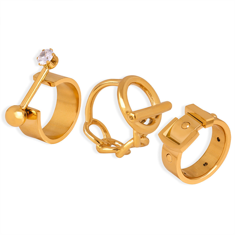 Mother Elegant Personalized Fashion Geometric Ornament Rings