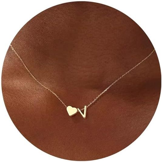 Love Letter Gold-plated Collarbone Durable Low Sensitivity Adjustable Necklace