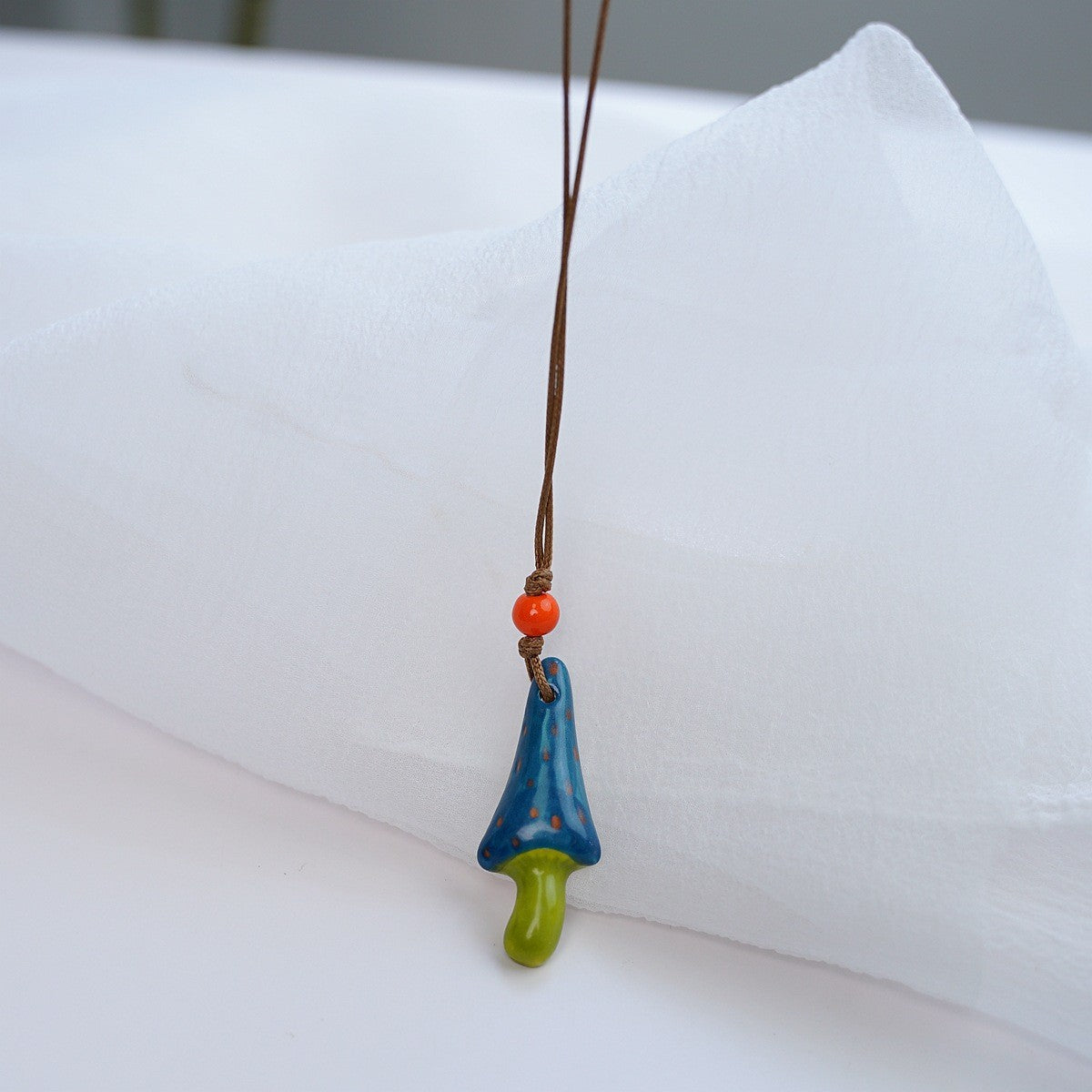 Style Personalized Trendy Ceramic Geometric Colorful Fish Long High-grade Necklace