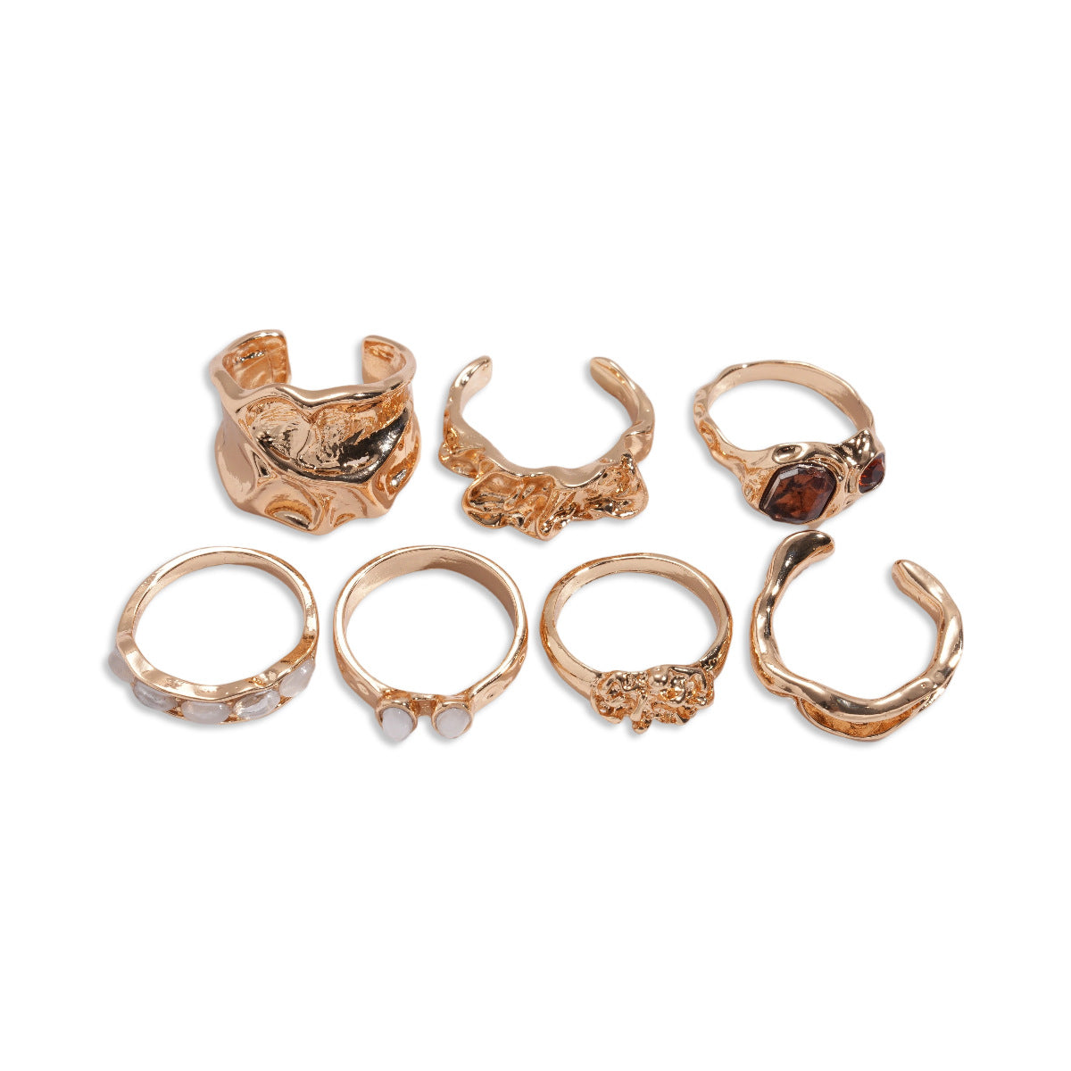 Rose Flower Love Pearl Light Luxury High Sense Ring