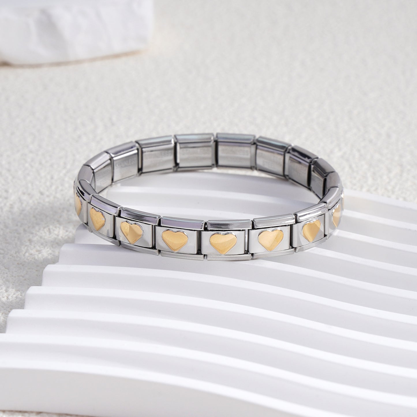 Innovative Classic Module Gold-plated Pattern Stainless Bracelets