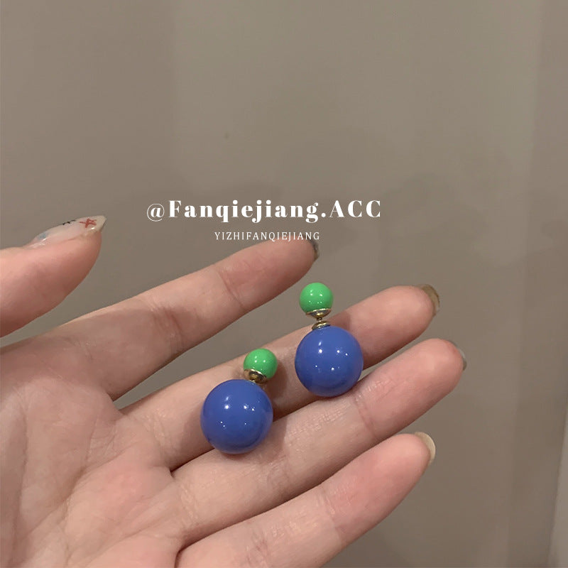 Fairy Style Korean Sweet Mori Minority Elegant Face Earrings