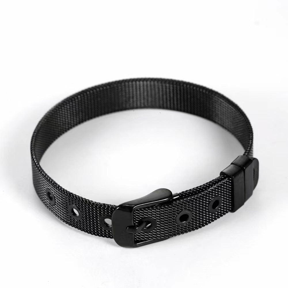 Fashion Simple Gold-plated Stainless Steel Milan Style Bracelets