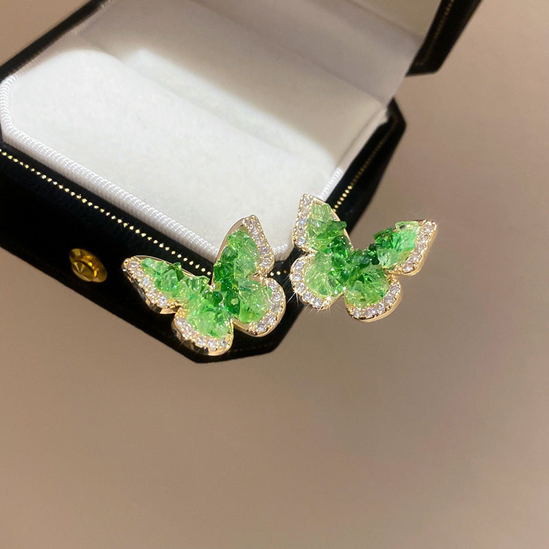 Women's Flower Shell Tassel Light Luxury High-grade Earrings