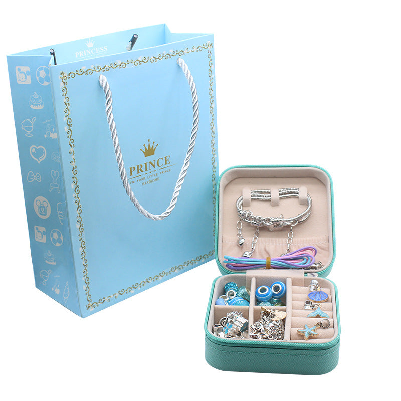 Children's Pink Crystal String Beads Unicorn Cute Bracelets
