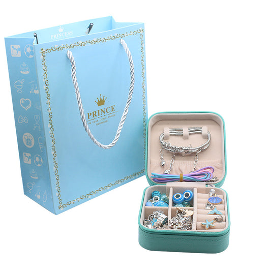Children's Pink Crystal String Beads Unicorn Cute Bracelets