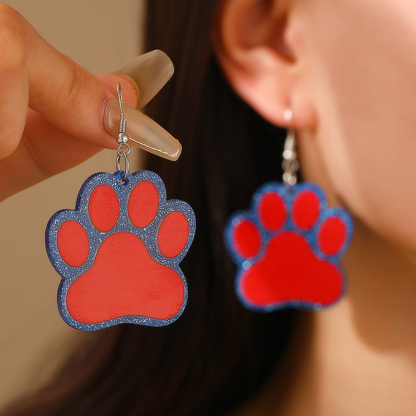 Cat Claw Fashion Temperament Cartoon Pet Earrings