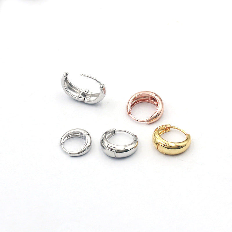 Gold Plain Simple Drop-shaped Clip Trendy Ear Buckle