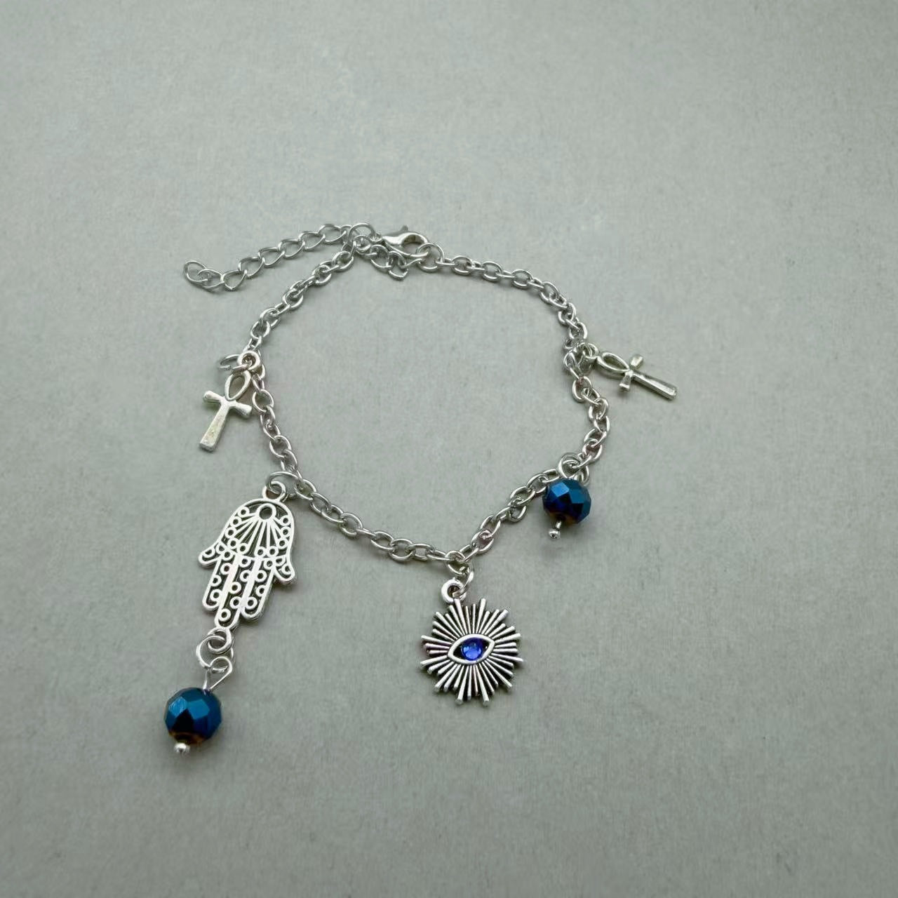 Devil's Palm Thick Straps Blue Gift Bracelet