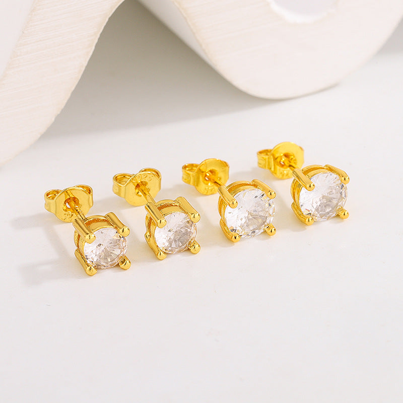 Streaming On Simulation Moissanite Ear Eight Hearts Arrows Earrings