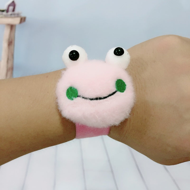 Children's Plush Cartoon Pop Cute Sun Flower Couple Female Dinosaur Slap Bracelet
