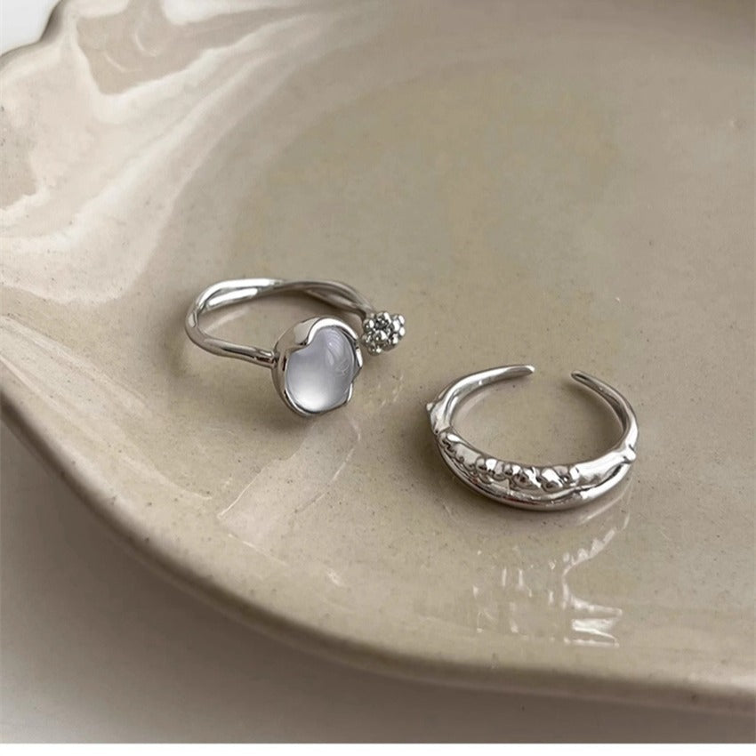 Women's Flower Light Luxury Texture Gentle Small Rings