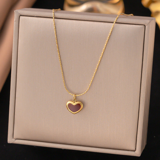 Heart Korean Style Niche Sweet Vitality Necklaces