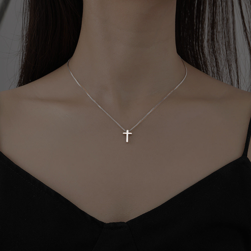 Personality Cross Female Cold Wind Design Necklaces