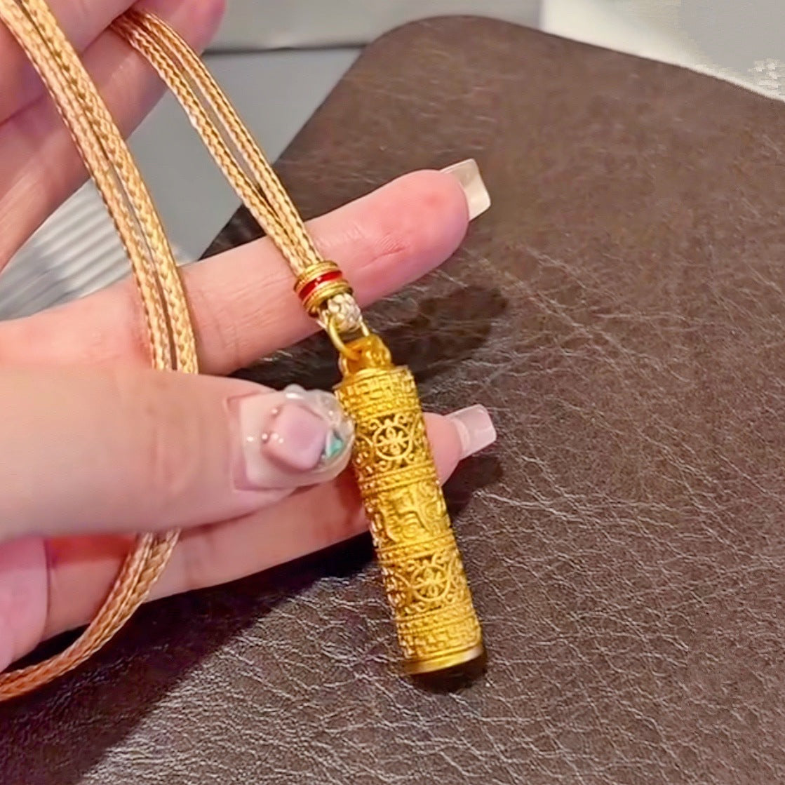 Gold Carry-on Golden Buddha Brass Gold-plated Necklaces