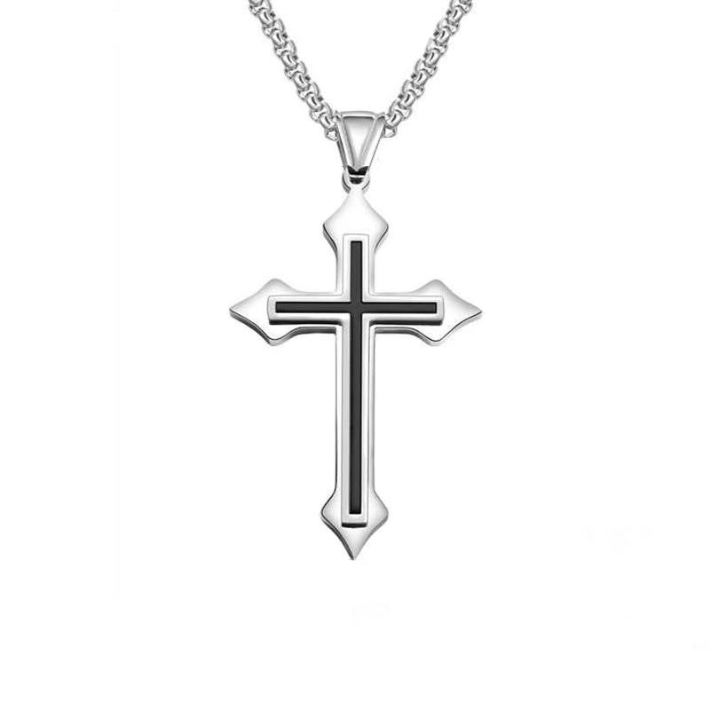 Men's Six-pointed Star Stainless Steel Titanium Fashion Hip Necklaces