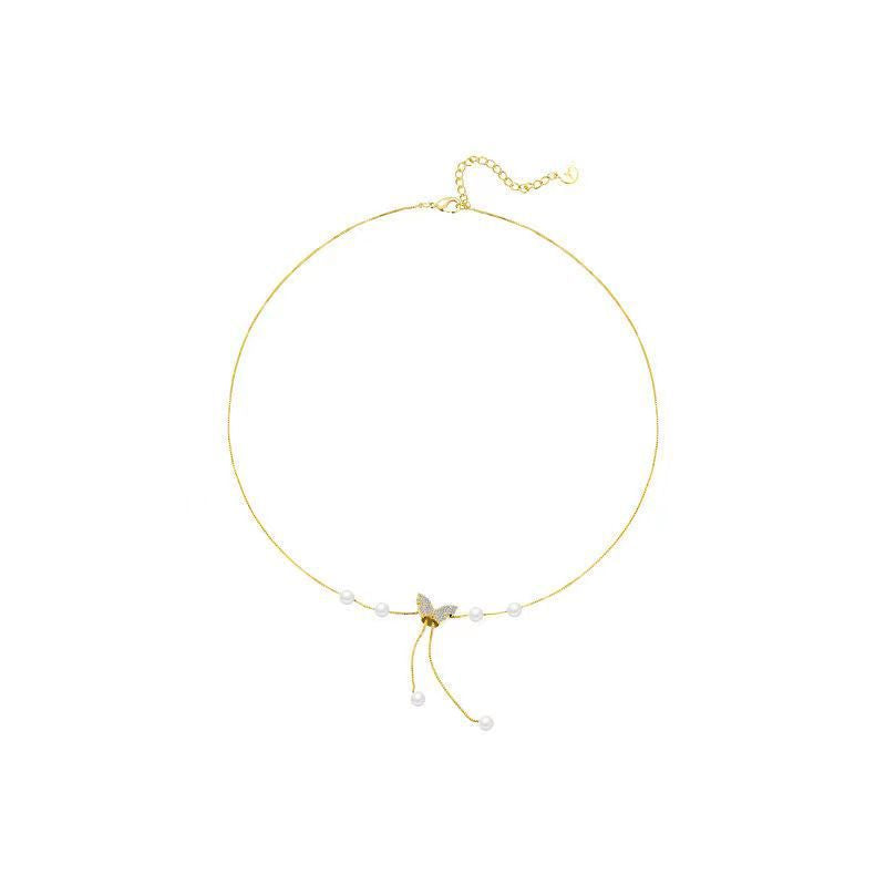 Pearl Tassel Female Light Luxury Gentle Necklaces