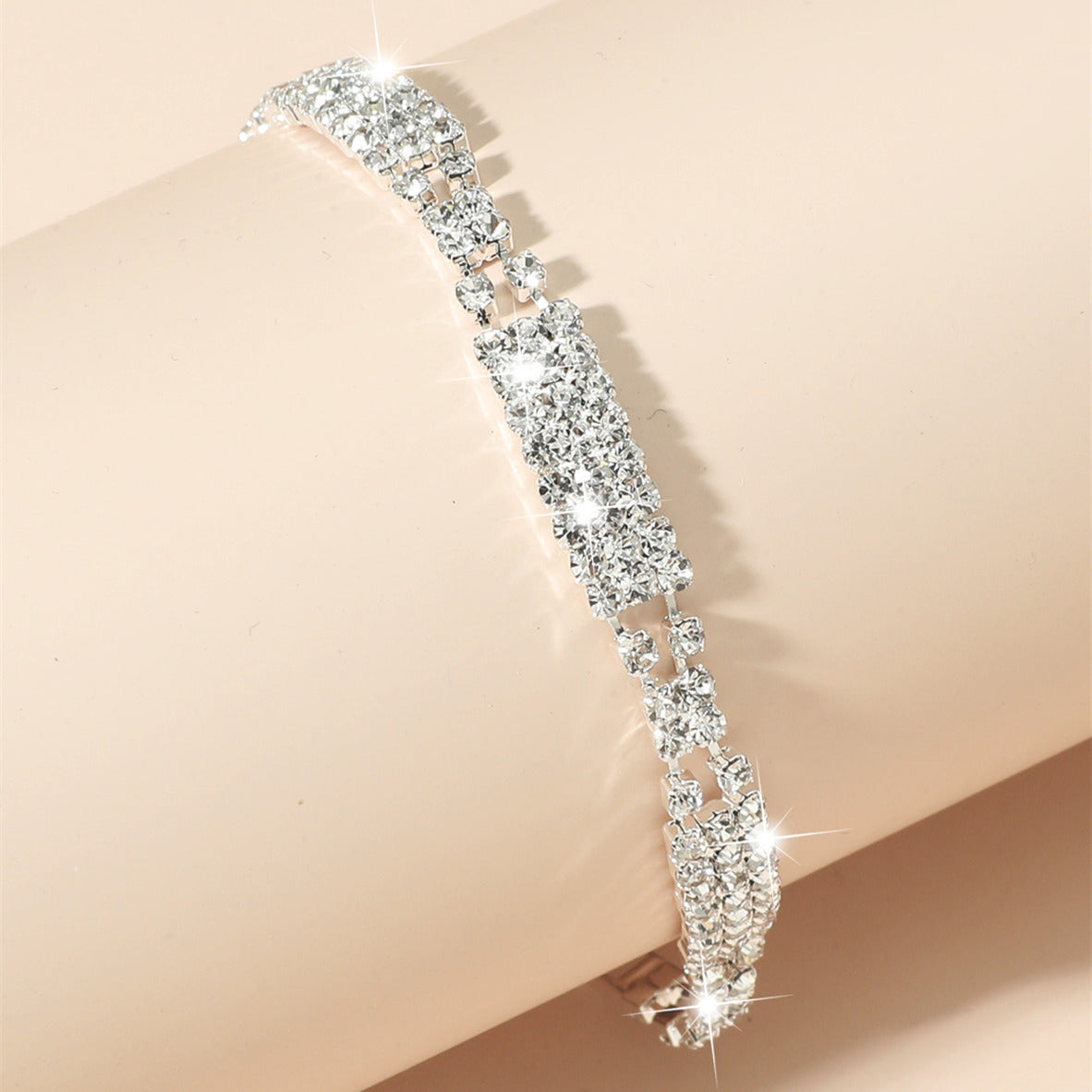 Fashion Rhinestone Female Bride Full Diamond Wedding Bracelets