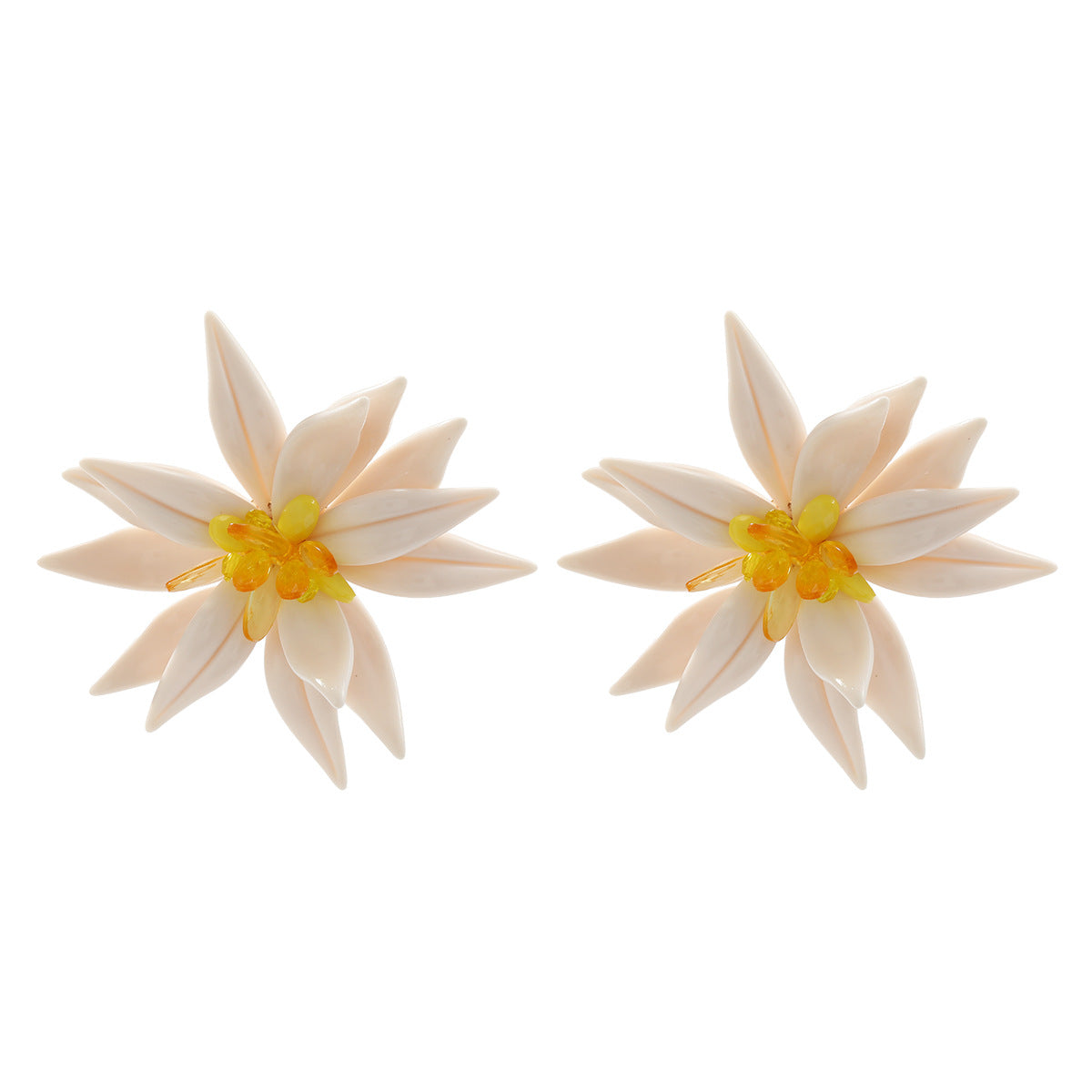 Z High-key Dignified Style Multicolor Flower Earrings