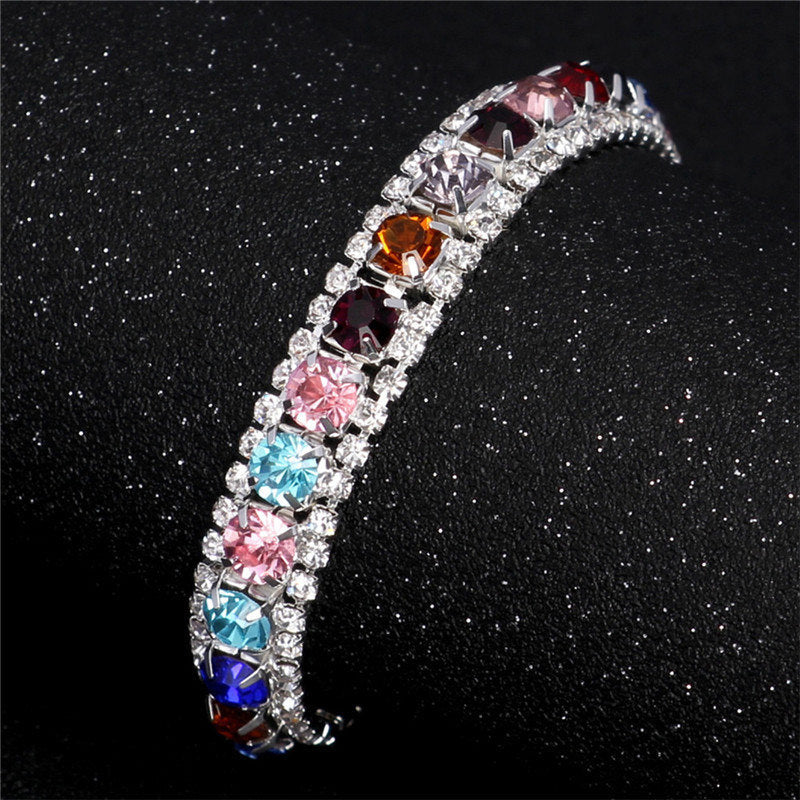 Fashion Rhinestone Female Bride Full Diamond Wedding Bracelets