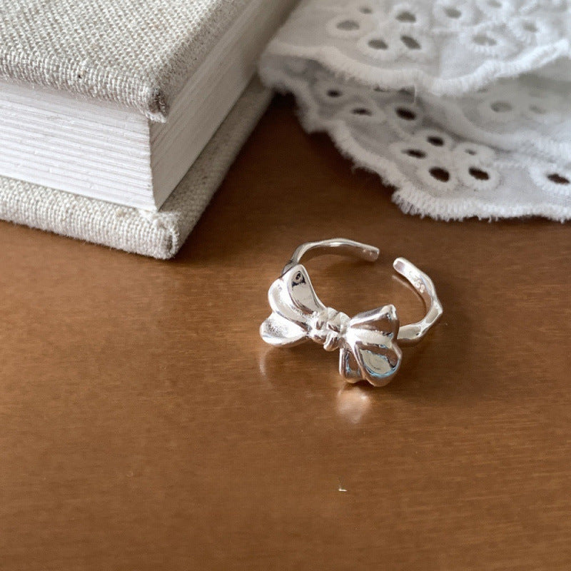 Women's Sier Simple Light Luxury High-grade Index Finger Open Rings