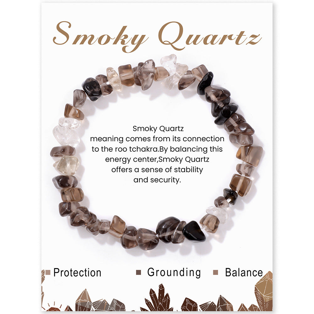 Women's Natural Stone Chain Simple Cute Color Bracelets