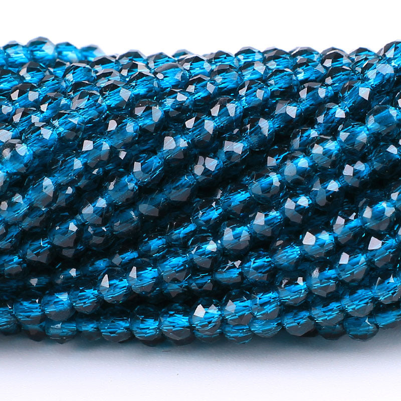 Transparent Glass Surface Cutting Beads Handmade Jewelry Accessories