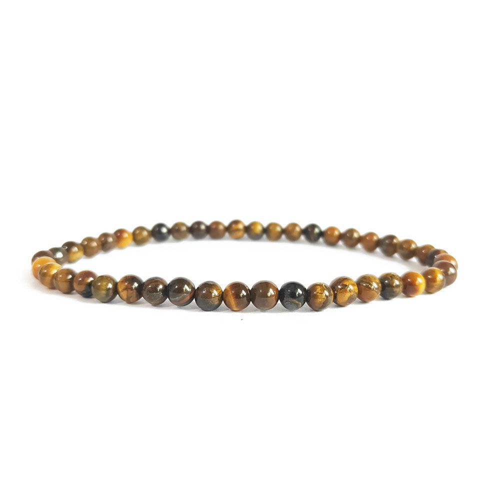Crystal Agate Round Beads Aquamarine Tourmaline Yellow Tower Energy Beaded Bracelets