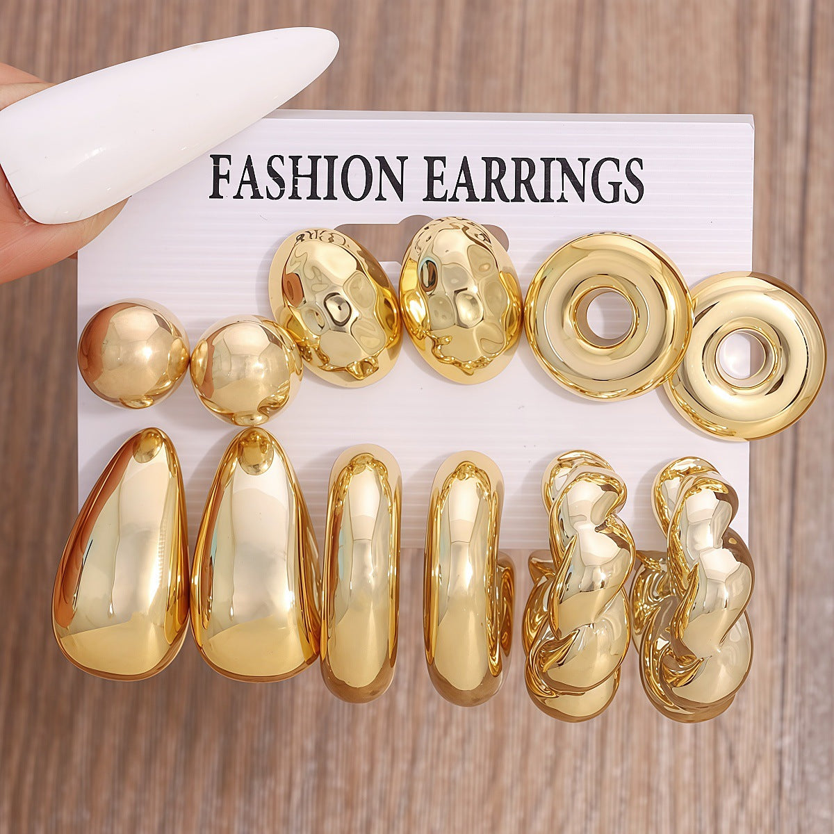 Women's Fashion Resin Vintage Simple Advanced Creative Personality Earrings