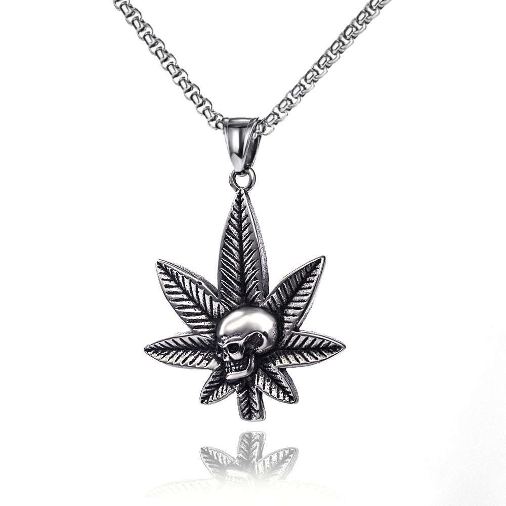 Men's Stainless Steel Hip Hop Cool Cross Trendy Clavicle Necklaces