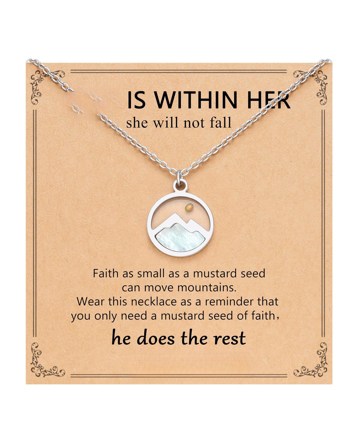 Fashion Cabbage Seed Oval Stainless Steel Necklaces