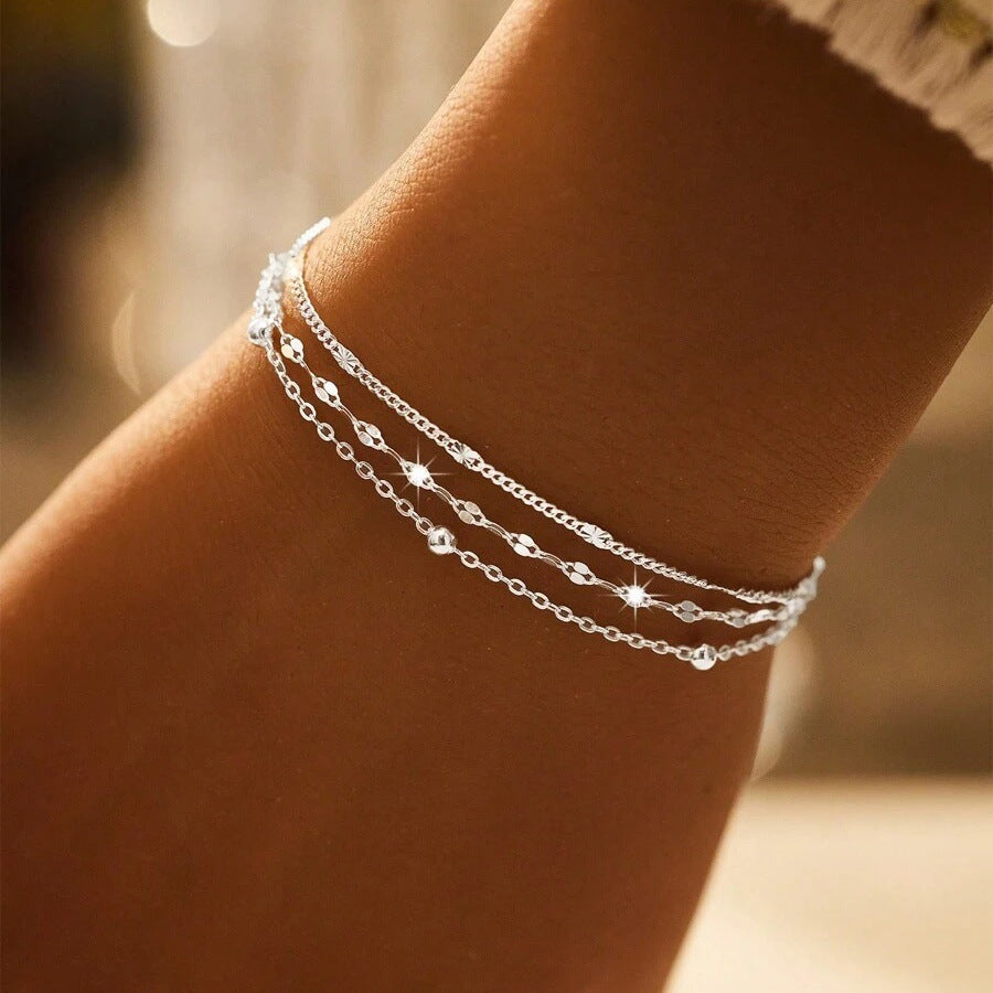 Women's Fashion Lip Chain Twin Exquisite Small Bracelet