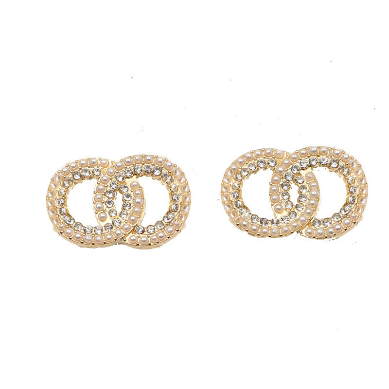 Rhinestone Pearl Fashion Simple Style Pairs Rings