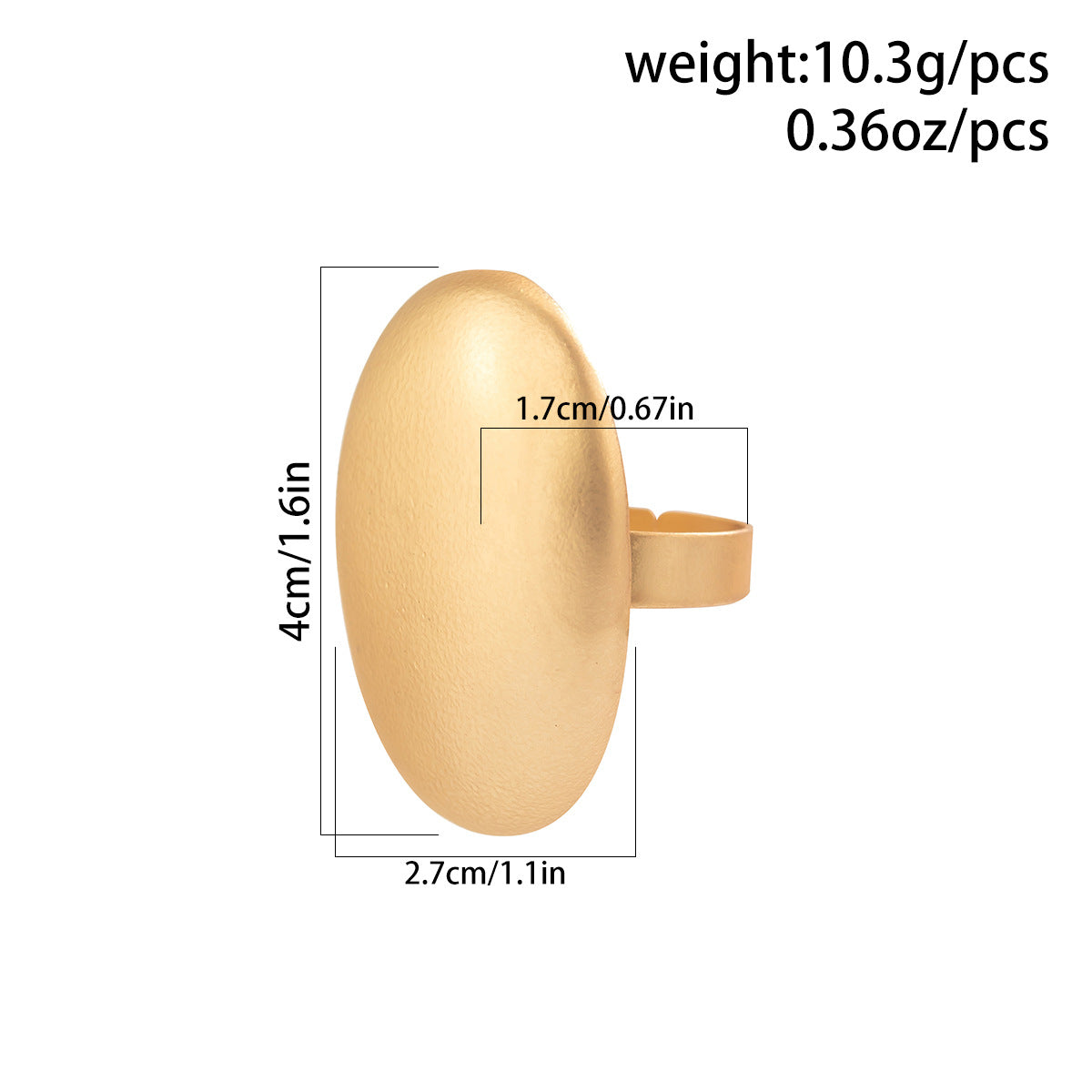 Geometric Niche French Lotus Leaf Width Rings