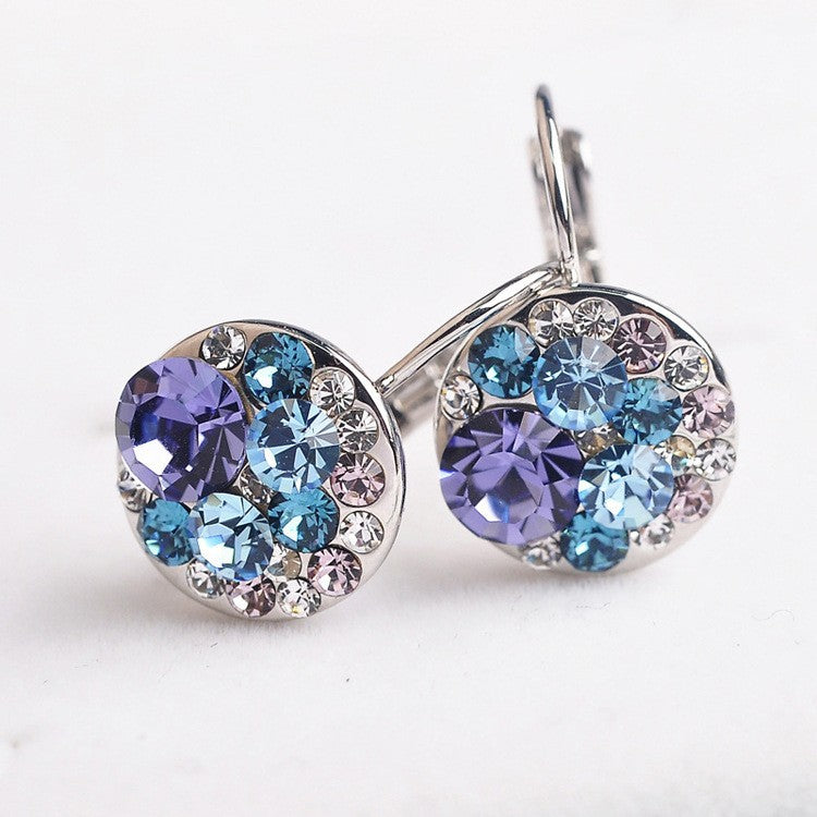 Cute Mickey Rose Gold Crystal Trendy Temperament Personality Super Earrings